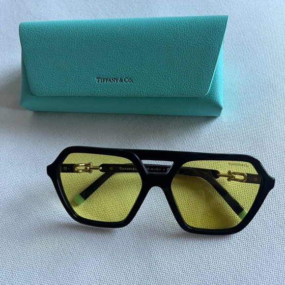 Tiffany Sunglasses TF4198 800185 Black/Yellow - Picture 1 of 5